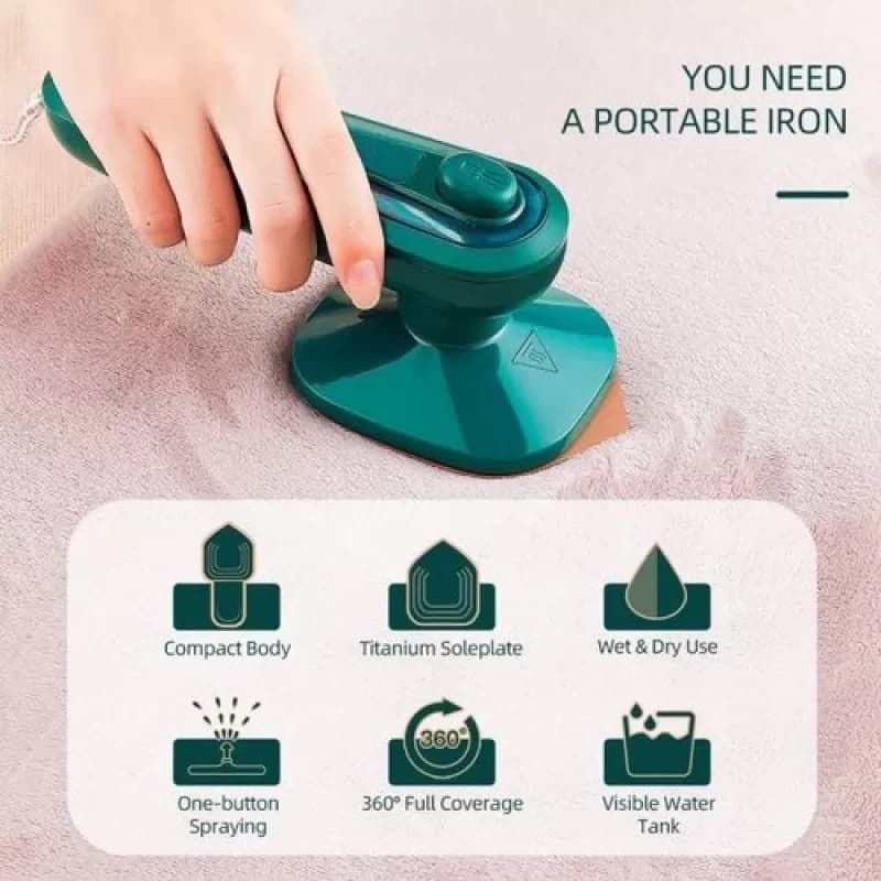 Steam Iron Powerful Performance Smooth Glide Durable Build Easy Operation Reliable Daily Use ~ Non Rotatable