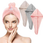 Hair Drying Towel  Soft & Absorbent Turban Wrap for Women